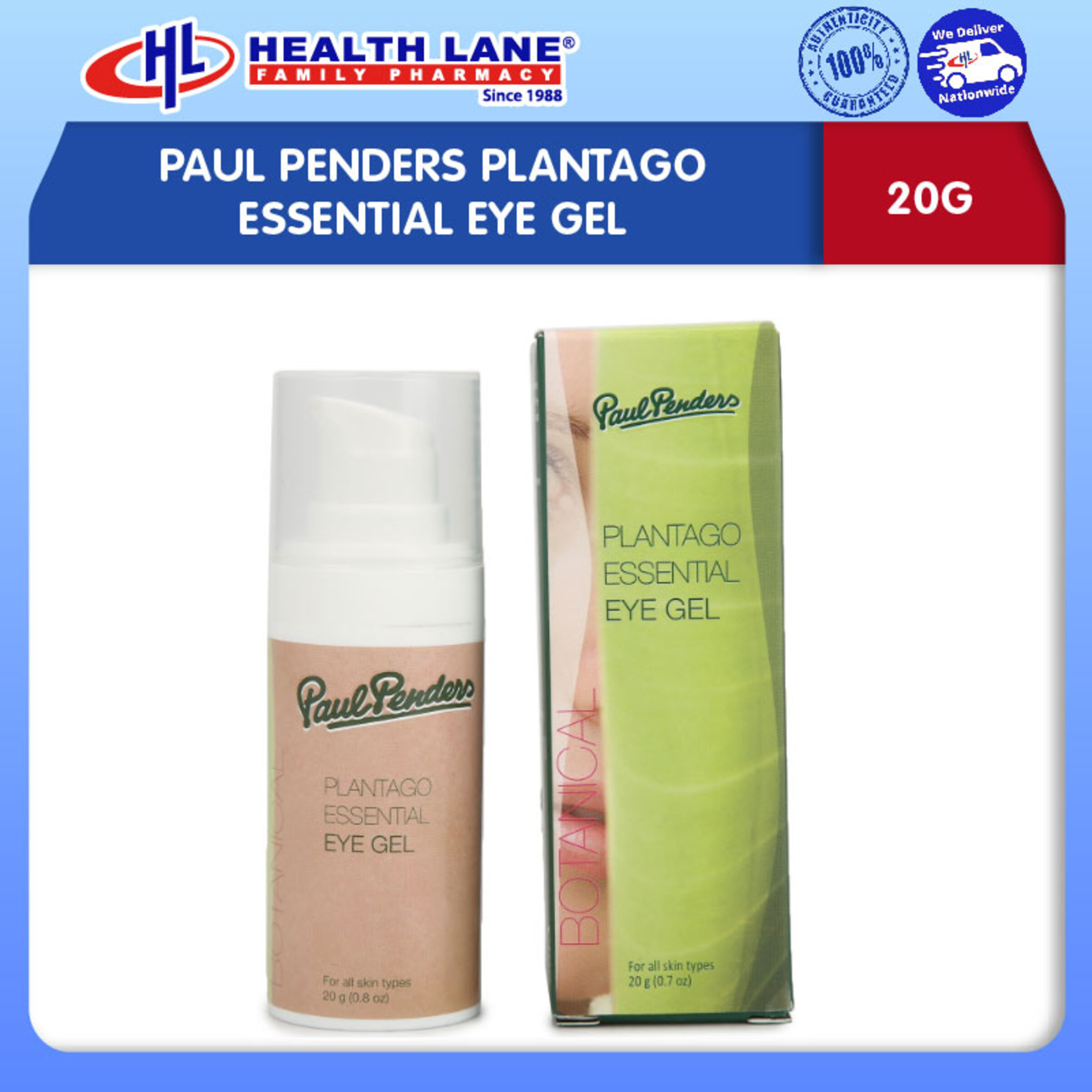 PAUL PENDERS PLANTAGO ESSENTIAL EYE GEL (20G)